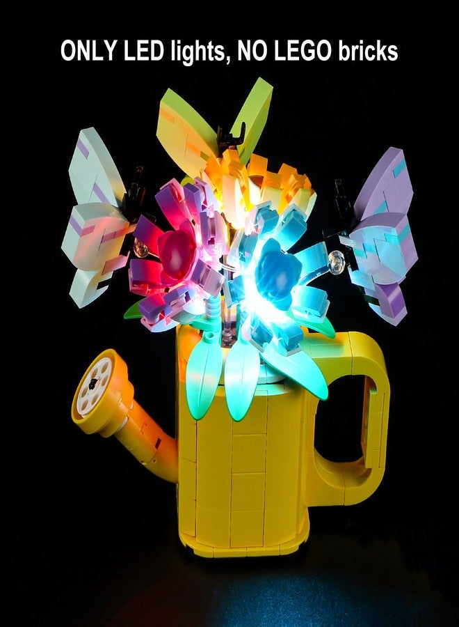 Vaodest مصباح LED من Vaodest لزهور Lego 31149 في علبة سقي، تصميم وتكوين متوافق مع الموديل 31149 (مصباح LED فقط، وليس مجموعة مكعبات البناء) - Image 3